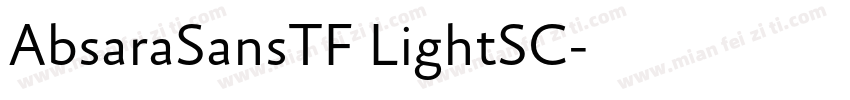 AbsaraSansTF LightSC字体转换